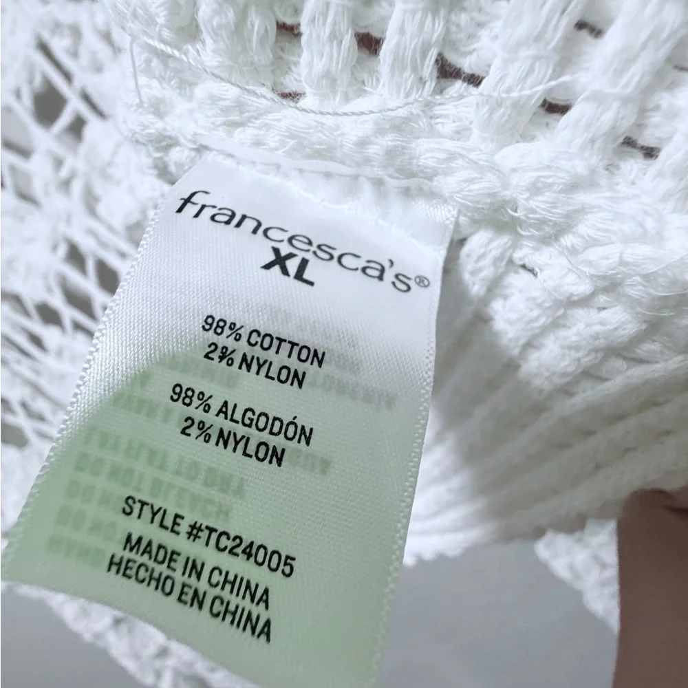 Francesca's Pam Floral Macrame Cardigan - Picture 12 of 12